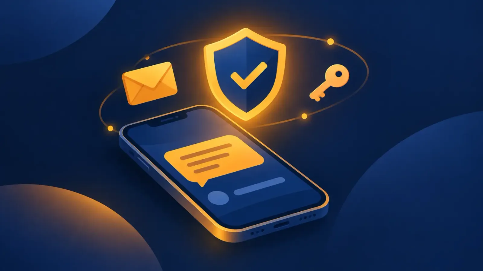گوشی موبایل با پیام و سپر تایید، نماد تایید شماره در بتلنت