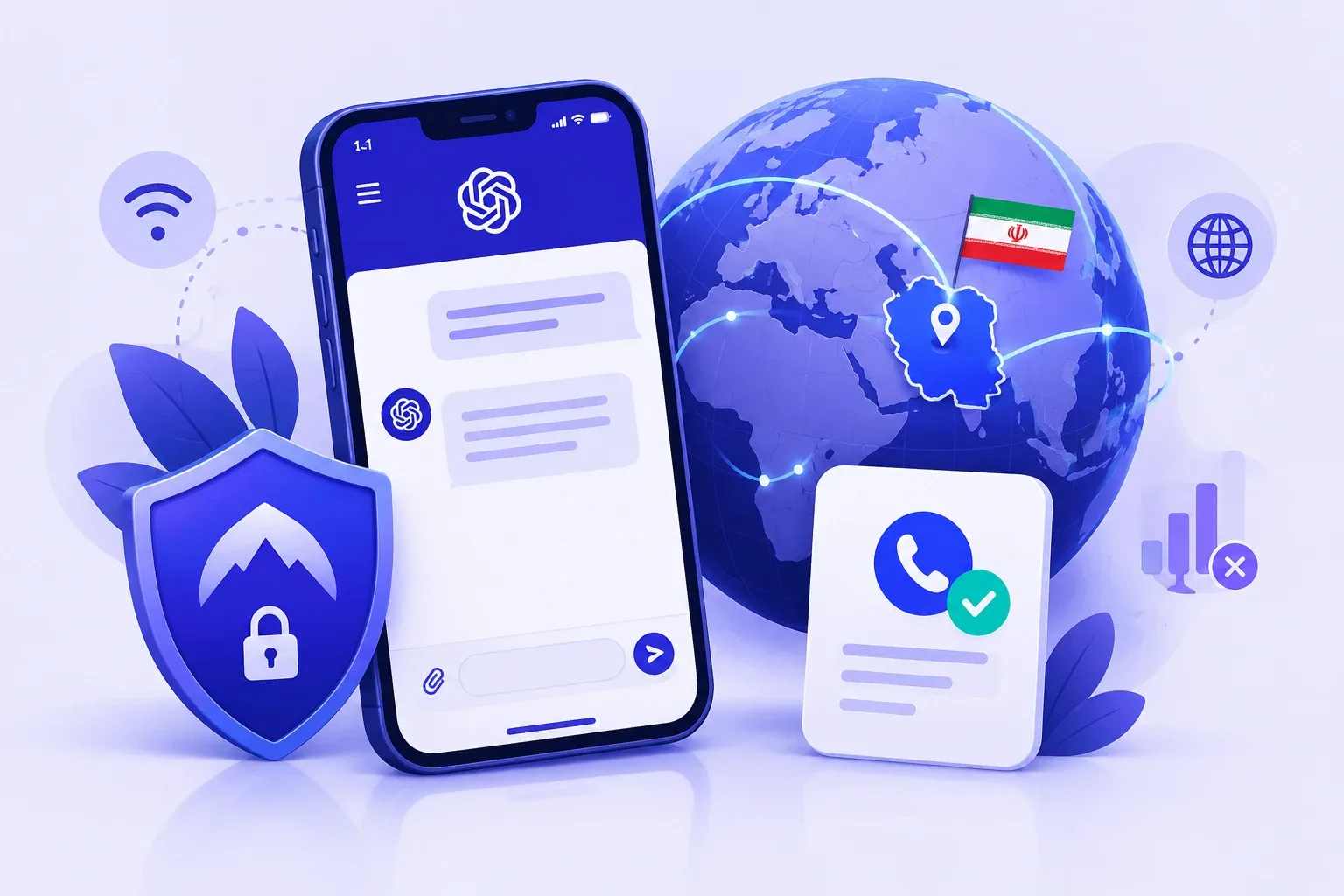نمایش دسترسی به ChatGPT از ایران